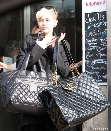 miley cyrus chanel bag 2018|miley cyrus purses.